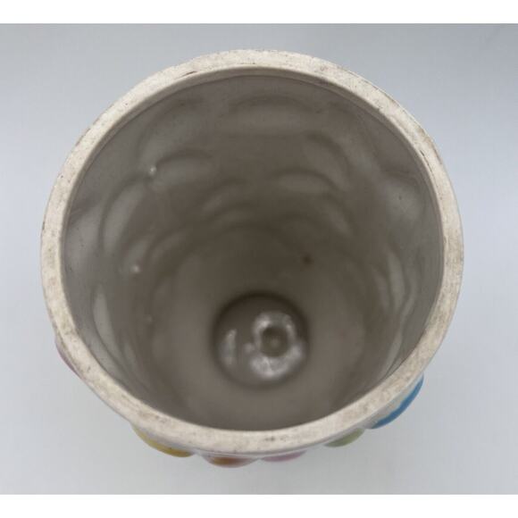 Vtg Jelly Bean Ceramic Vase Candy Jar Dish Easter 8402 Shafford Japan Pastel 6" - Picture 7 of 7